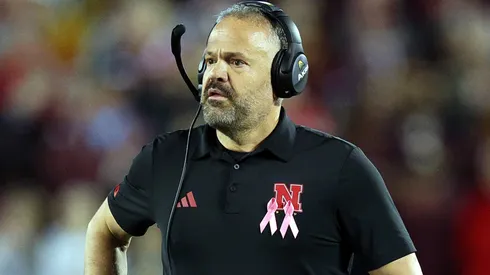 Head coach Matt Rhule of the Nebraska Cornhuskers.