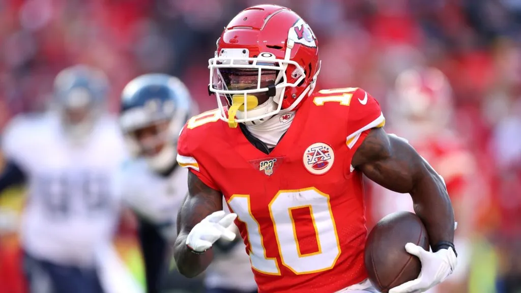 Tyreek Hill (Source: Matthew Stockman/Getty Images)