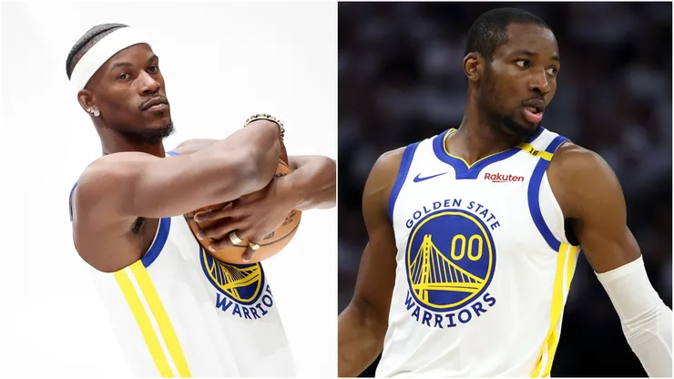 Jimmy Butler and Jonathan Kuminga of Golden State Warriors.