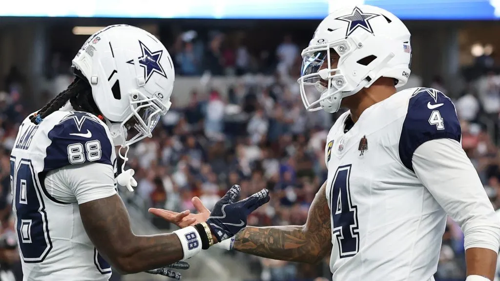 Dak Prescott with CeeDee Lamb