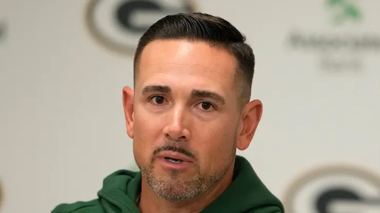 Matt LaFleur at a press conference.