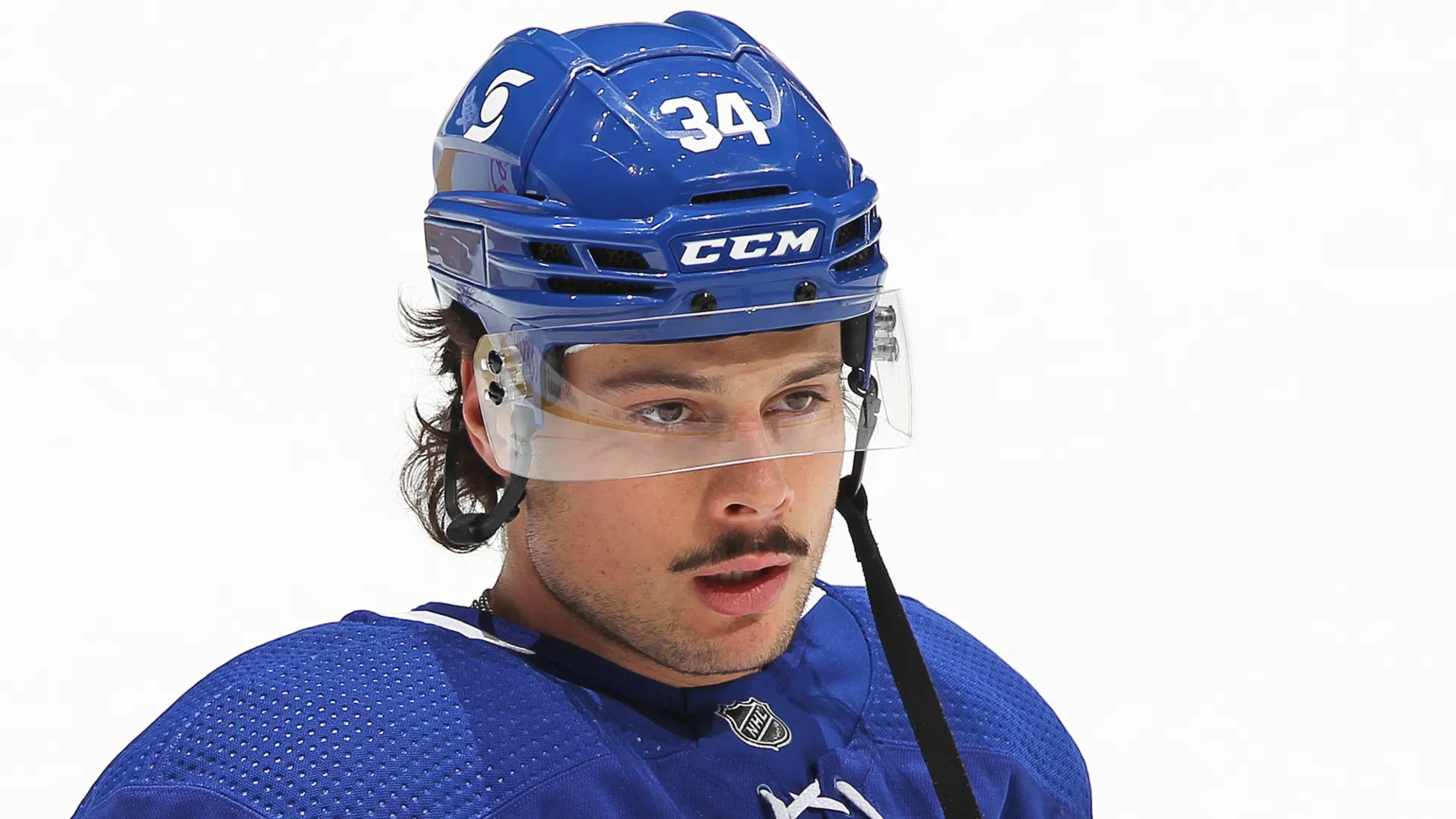 Auston Matthews #34 of the Toronto Maple Leafs