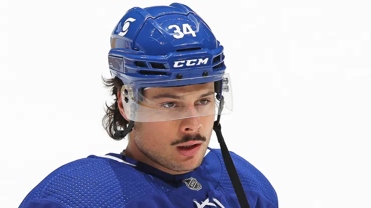 Auston Matthews #34 of the Toronto Maple Leafs