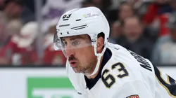 Brad Marchand in action against the Bruins at TD Garden.