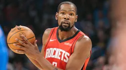 Kevin Durant #7 of the Houston Rockets looks to pass.