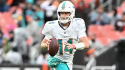 Quinn Ewers #14 of the Miami Dolphins.