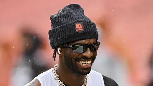 Shedeur Sanders at Huntington Bank Field on October 19, 2025 in Cleveland, Ohio.