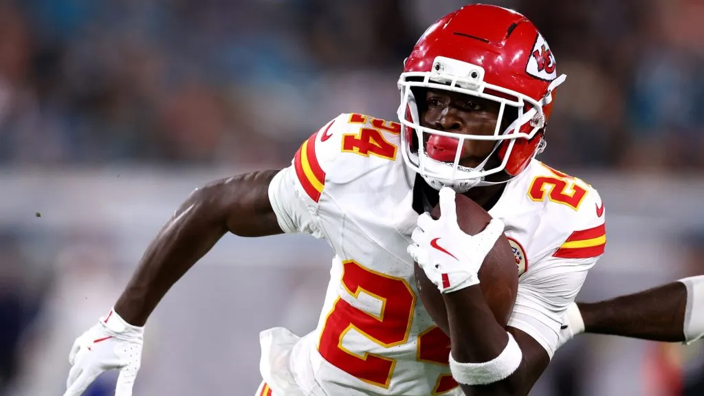 Brashard Smith #24 of the Kansas City Chiefs