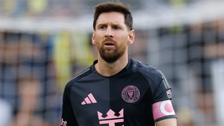 Lionel Messi #10 of Inter Miami reacts to a play.