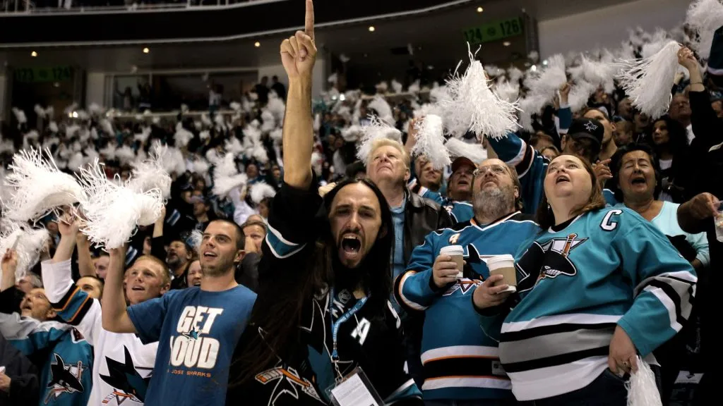 San Jose Sharks fans (Source: Ezra Shaw/Getty Images)