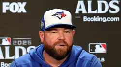 John Schneider speaks to the media during a press conference on October 07, 2025 in New York City.