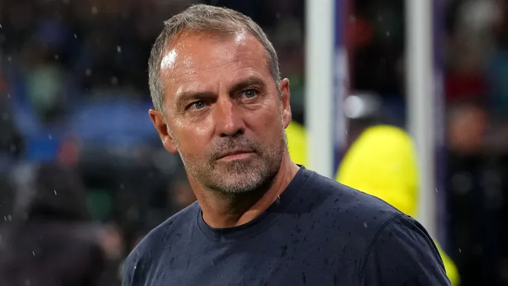 Hansi Flick prior to a LaLiga match with Barcelona.