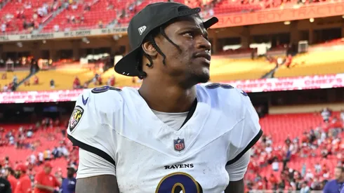 Lamar Jackson #8 of the Baltimore Ravens.