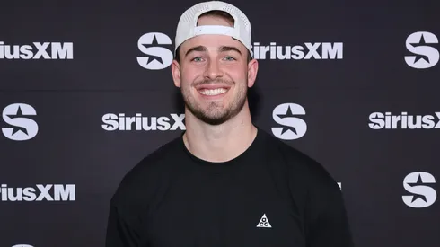 Dalton Kincaid visits with SiriusXM at Super Bowl LVIII.