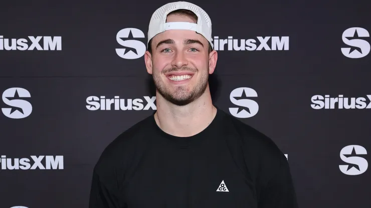 Dalton Kincaid visits with SiriusXM at Super Bowl LVIII.
