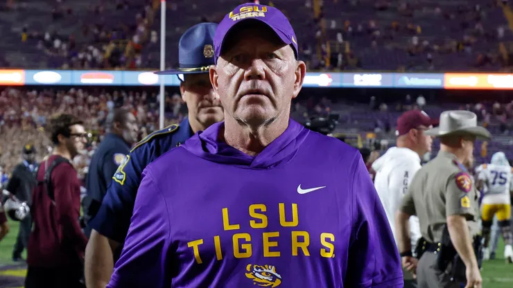 Head coach Brian Kelly of the LSU Tigers.