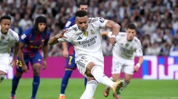 Kylian Mbappe missing a penalty for Real Madrid vs. Barcelona.
