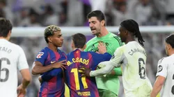 Lamine Yamal at Estadio Santiago Bernabeu on October 26, 2025 in Madrid, Spain.