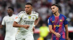 Kylian Mbappe during El Clasico between Real Madrid and Barcelona.