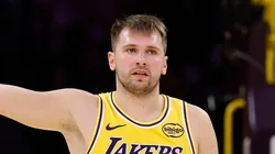 Luka Doncic #77 of the Los Angeles Lakers.