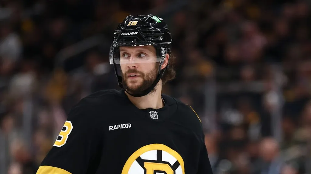 Pavel Zacha of the Boston Bruins