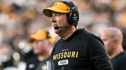 Head Coach Eli Drinkwitz on the sideline.