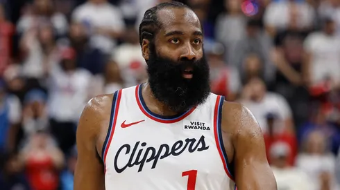 James Harden #1 of the LA Clippers on court.