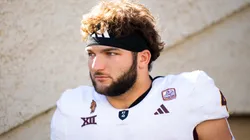 Cam Skattebo at Arizona Stadium on November 30, 2024 in Tucson, Arizona.