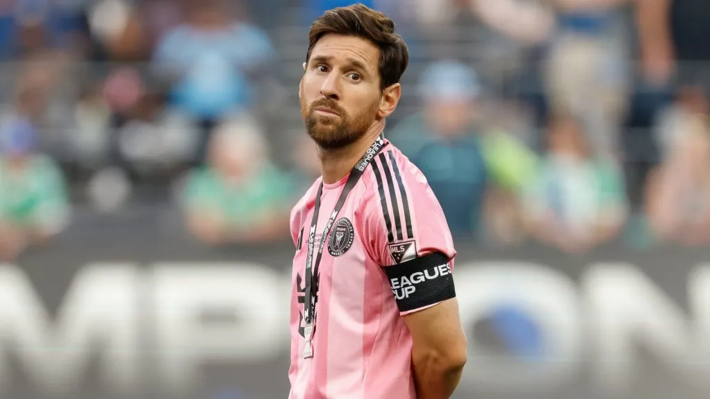 Lionel Messi after Inter Miami’s loss to Seattle Sounders at the 2025 Leagues Cup. (Getty)