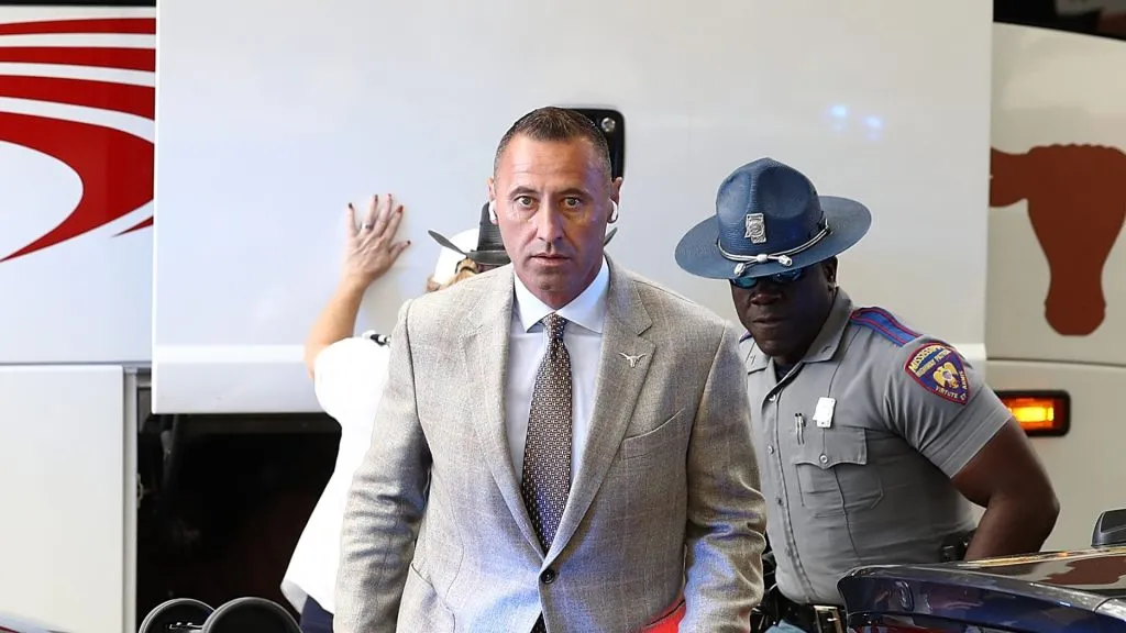 Steve Sarkisian of the Texas Longhorns