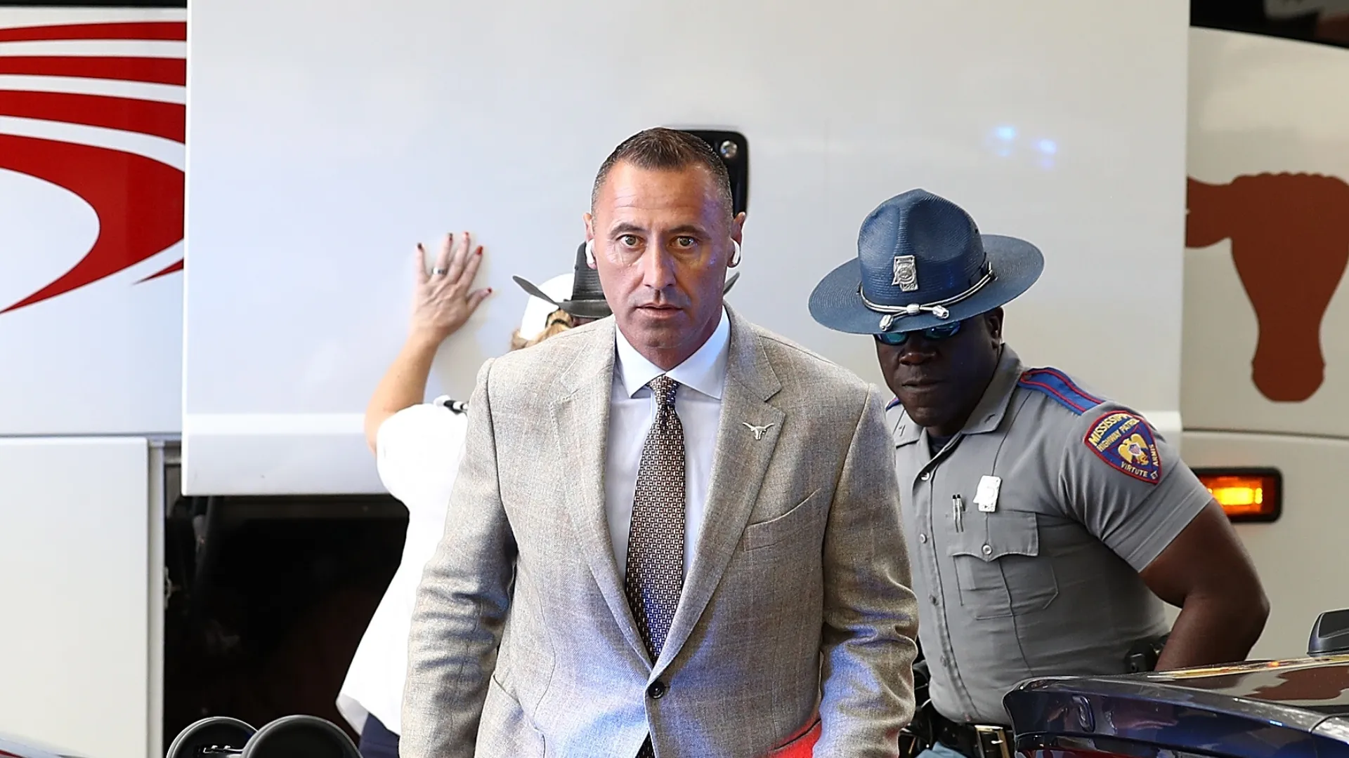 Steve Sarkisian of the Texas Longhorns