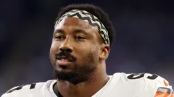 Myles Garrett defensive end of the Cleveland Browns