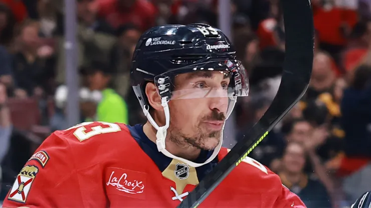 Brad Marchand at Amerant Bank Arena on October 23, 2025 in Sunrise, Florida.