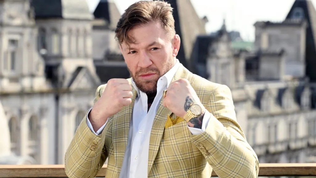 Conor McGregor attends the London photo call. Kate Green/Getty Images for Prime Video UK