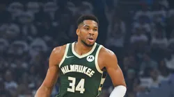 Giannis Antetokounmpo #34 of the Milwaukee Bucks.