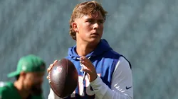 Jaxson Dart #6 of the New York Giants