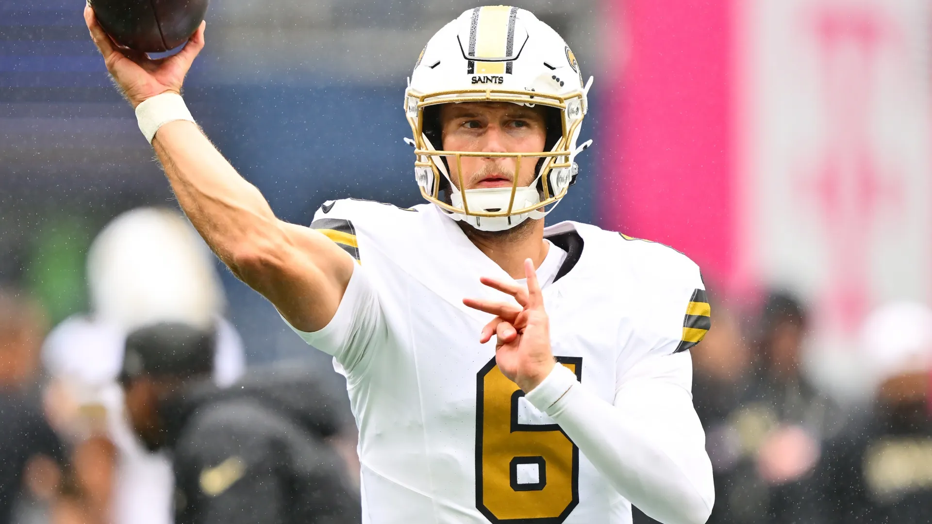 Tyler Shough #6 of the New Orleans Saints