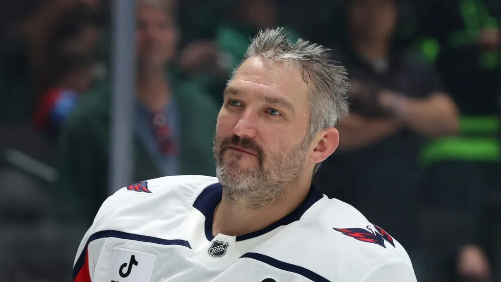 Alex Ovechkin #8 of the Washington Capitals