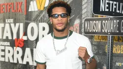 Devin Haney attends Netflix's Katie Taylor vs Amanda Serrano 3.
