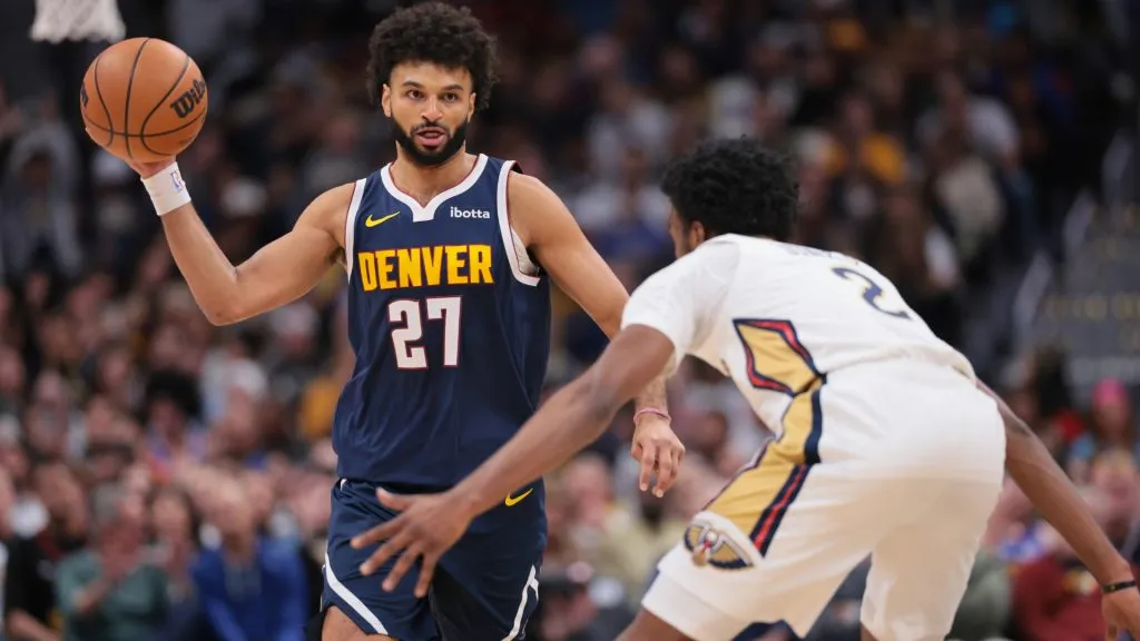 Jamal Murray in action during Nuggets’ game against the Pelicans. (Getty Images)