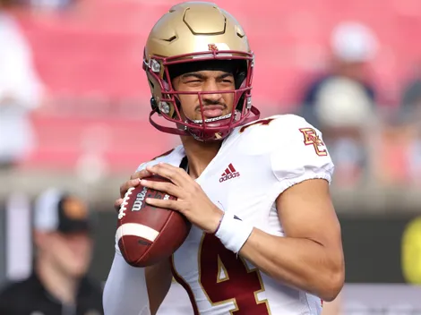 Is Grayson James playing today, November 1, for Boston College vs Notre Dame?