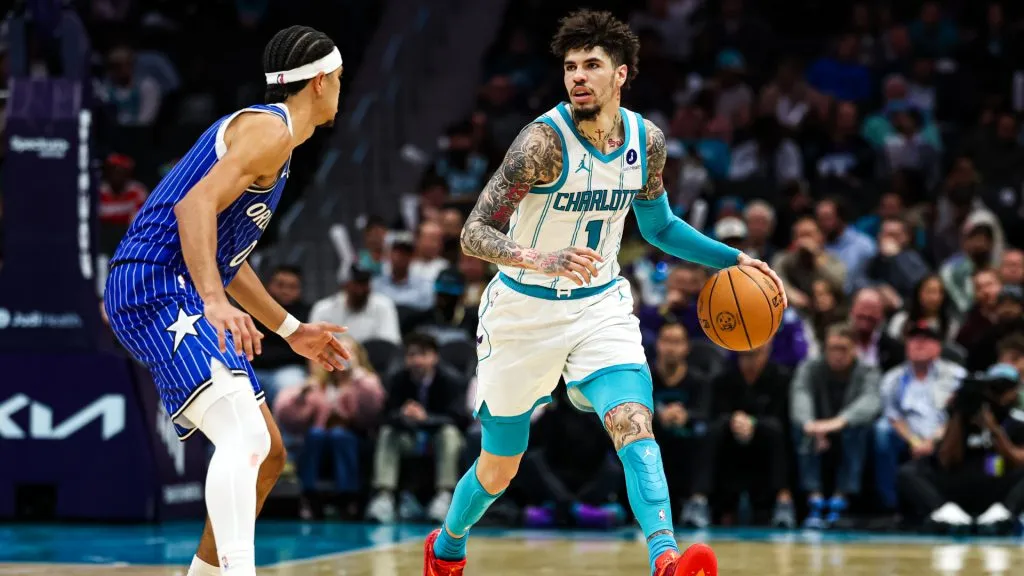 LaMelo Ball during a game against the Magic. (Getty Images)