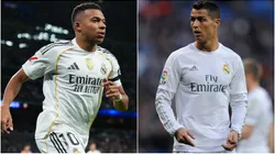 Kylian Mbappe and Cristiano Ronaldo during his time in Real Madrid.