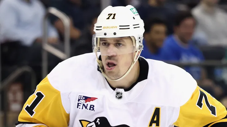 Evgeni Malkin at Madison Square Garden on October 07, 2025 in New York City.