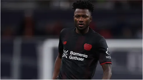 Edmond Tapsoba of Bayer Leverkusen