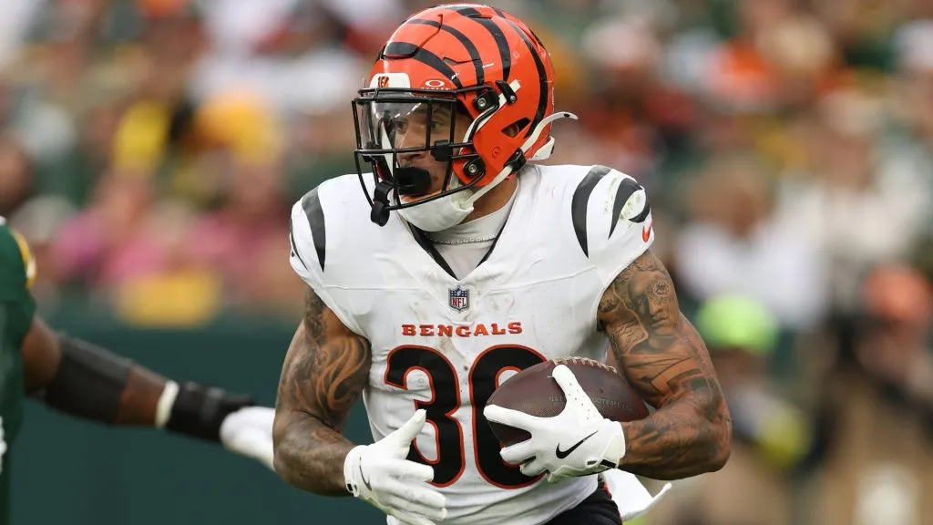 Chase Brown #30 of the Cincinnati Bengals