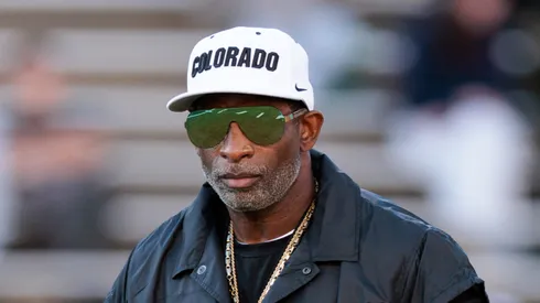 Deion Sanders at Folsom Field on November 01, 2025 in Boulder, Colorado.