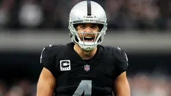Derek Carr #4 of the Las Vegas Raiders in 2022.