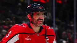 Alex Ovechkin at Capital One Arena on October 31, 2025 in Washington, DC.