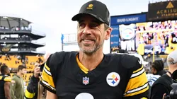 Aaron Rodgers #8 of the Pittsburgh Steelers.